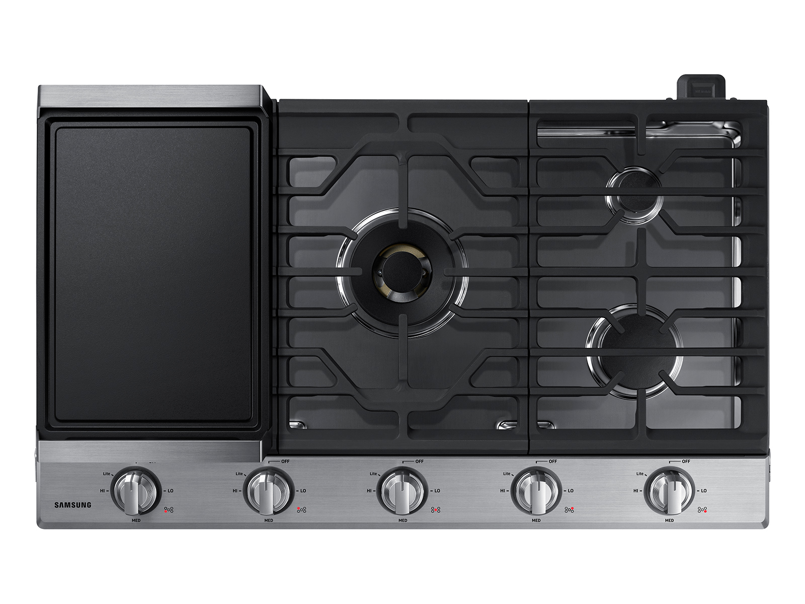 Thumbnail image of 36&quot; Smart Gas Cooktop with 22K BTU Dual Power Burner in Stainless Steel
