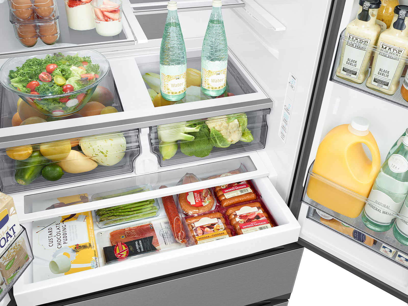 Thumbnail image of 30 cu. ft. Mega Capacity 4-Door French Door Refrigerator with Four Types of Ice in Stainless Steel