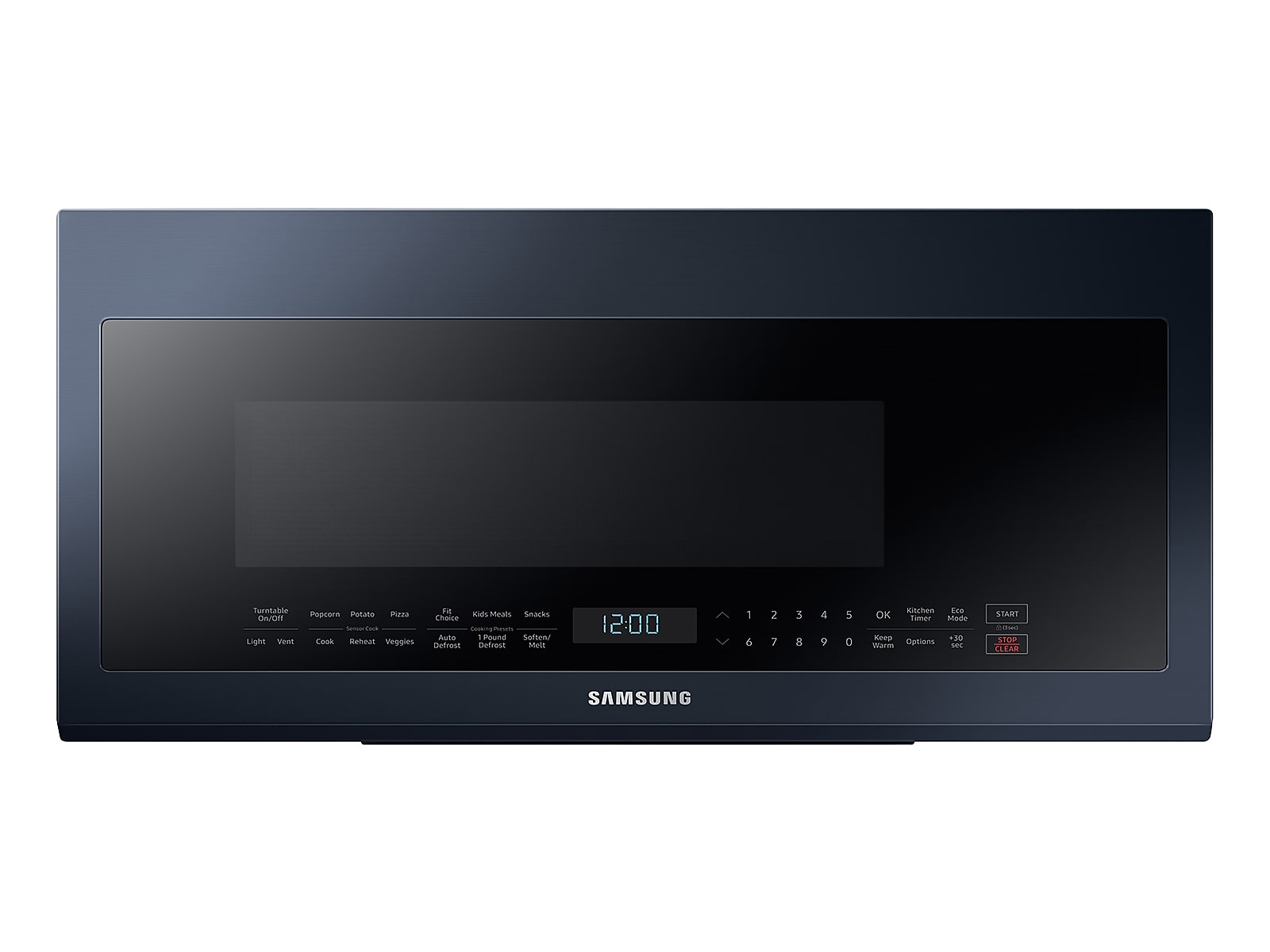 Samsung Bespoke Over-the-Range Microwave 2.1 cu. ft. with Sensor Cooking in Navy Blue Steel(ME21A706BQN/AA)