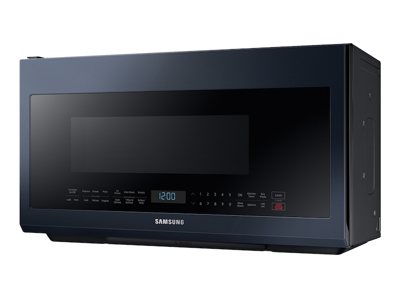 Bespoke Over-the-Range Microwave 2.1 cu. ft. with Sensor Cooking in Fingerprint Resistant Navy Steel