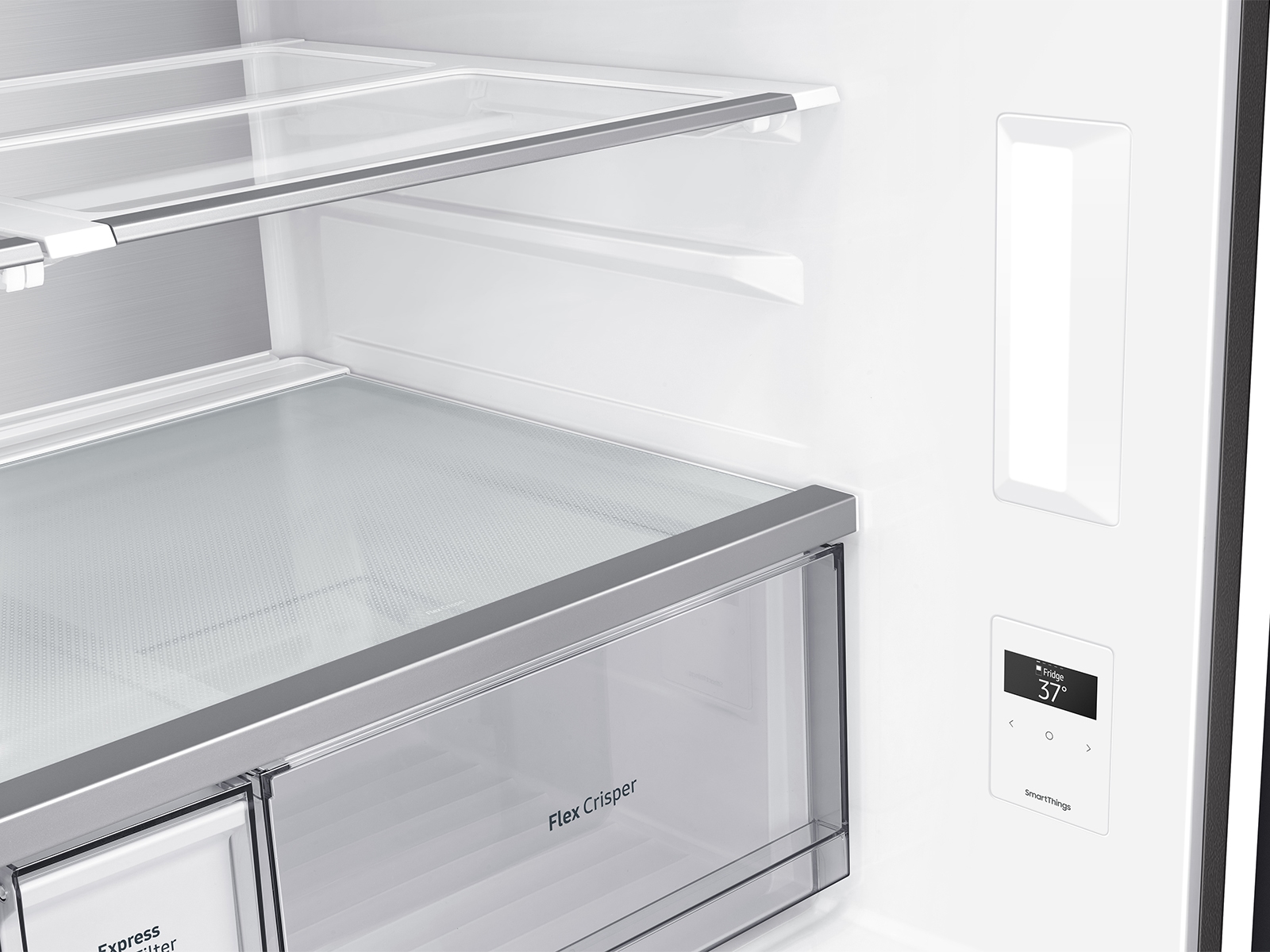 Thumbnail image of Bespoke 4-Door Flex™ Refrigerator (29 cu. ft.) in Morning Blue Glass