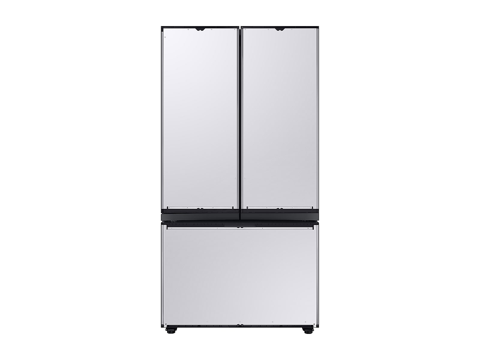 Samsung Bespoke 3-Door French Door Refrigerator (24 cu. ft.) with Customizable Door Panel Colors and Beverage Center™(RF24BB6600APAA) photo