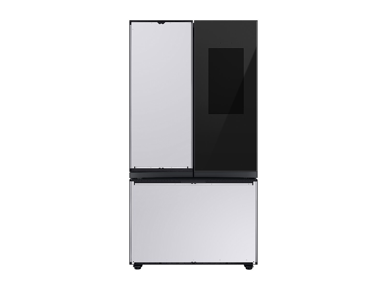 Samsung Bespoke 3-Door French Door Refrigerator (24 cu. ft.) - with Family Hub™ Panel in Charcoal Glass - (with Customizable Door Panel Colors)