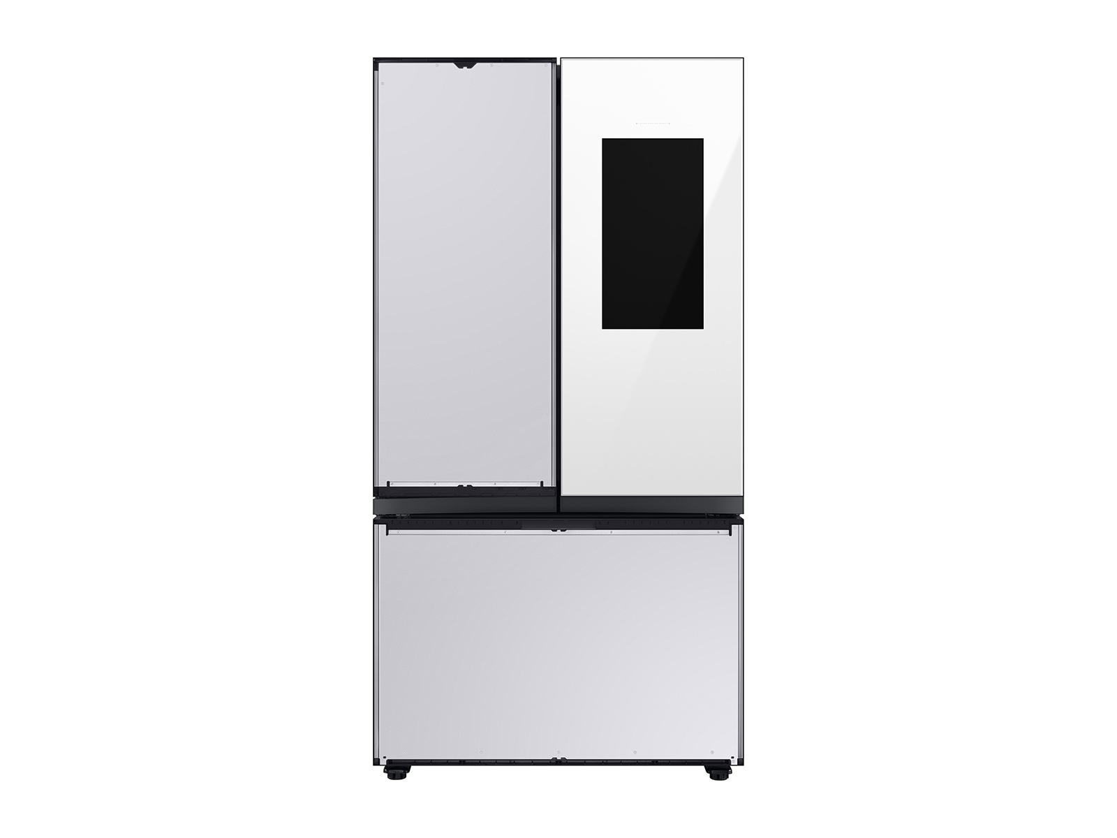 Bespoke 3-Door French Door Refrigerator (24 cu. ft.) &ndash; with Family Hub&trade; Panel in White Glass &ndash; (with Customizable Door Panel Colors)