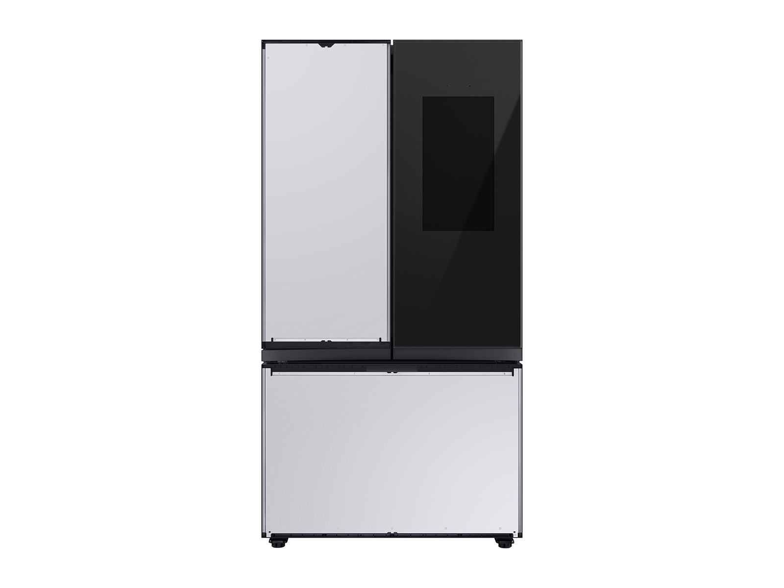 Bespoke 3-Door French Door Refrigerator (30 cu. ft.) &ndash; with Family Hub&trade; Panel in Charcoal Glass &ndash; (with Customizable Door Panel Colors)
