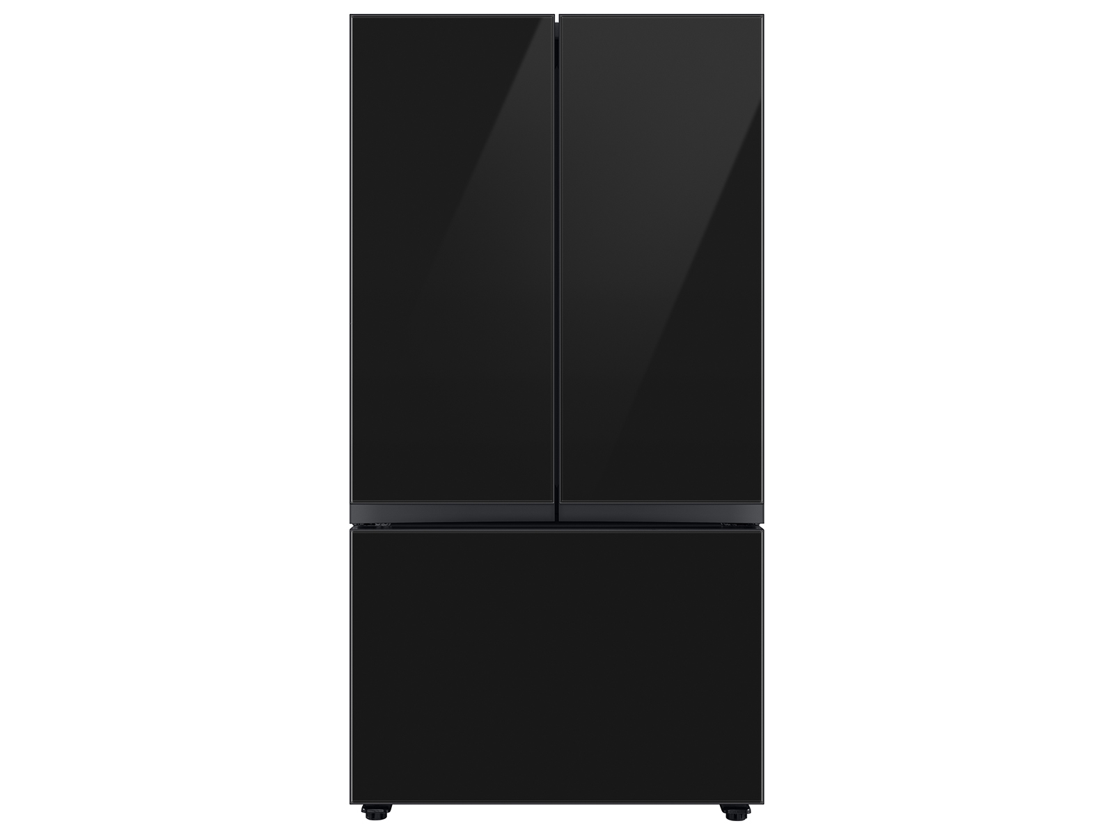Bespoke 3-Door French Door Refrigerator (30 cu. ft.) with Beverage Center&trade; in Charcoal Glass