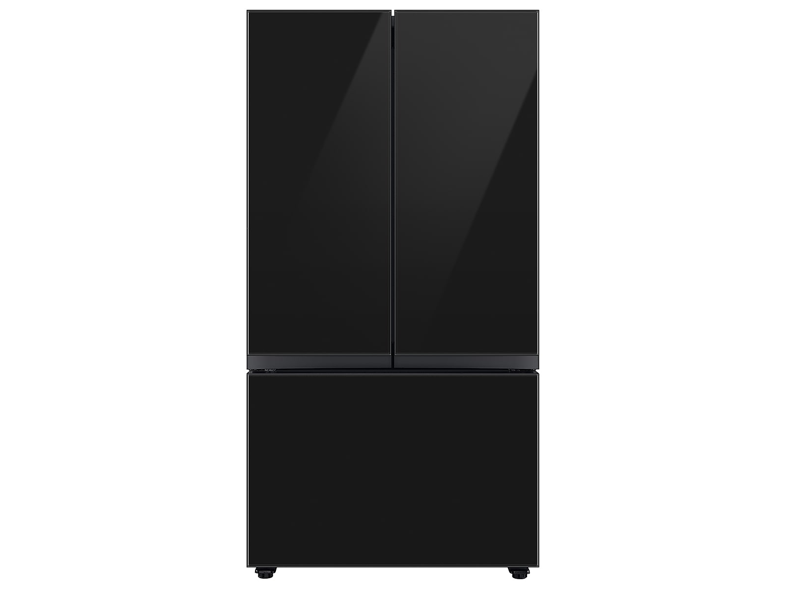 Samsung Bespoke 3-Door French Door Refrigerator (24 cu. ft.) with AutoFill Water Pitcher in Charcoal Glass(BNDL-1650393215140)