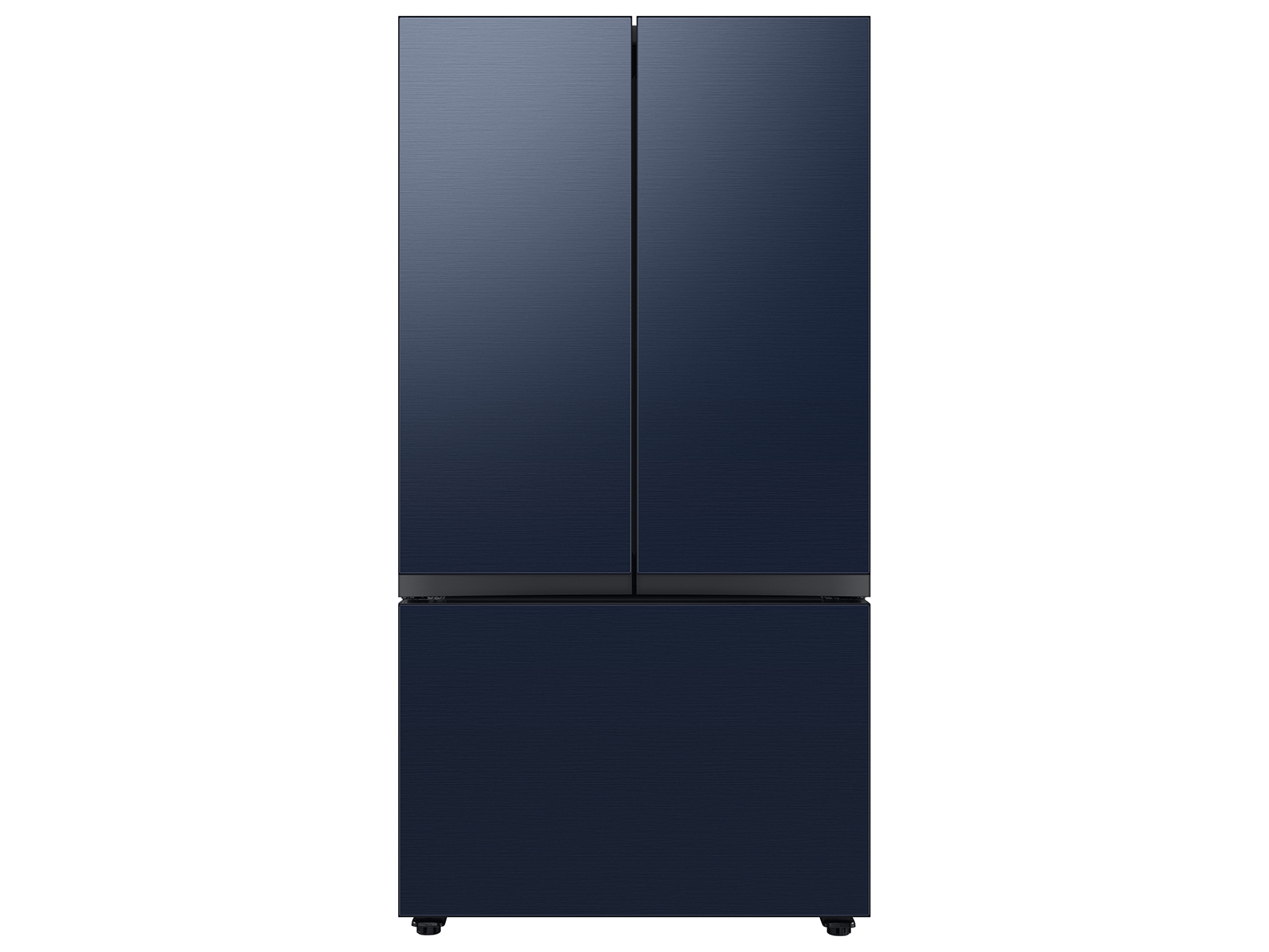Samsung Bespoke 3-Door French Door Refrigerator in Navy Blue (24 cu. ft.) with Beverage Center™ in Navy Steel(BNDL-1650310619089)