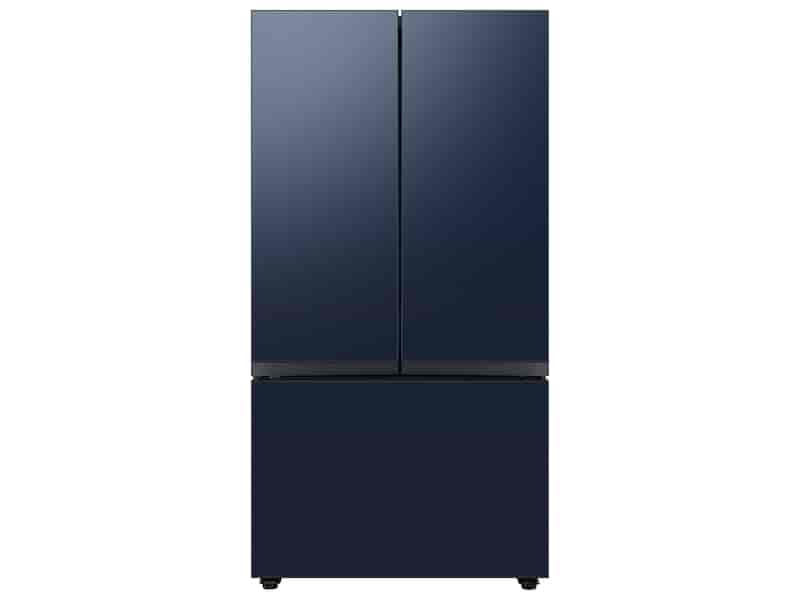 Bespoke 3-Door French Door Refrigerator (30 cu. ft.) with Beverage Center™ in Navy Steel