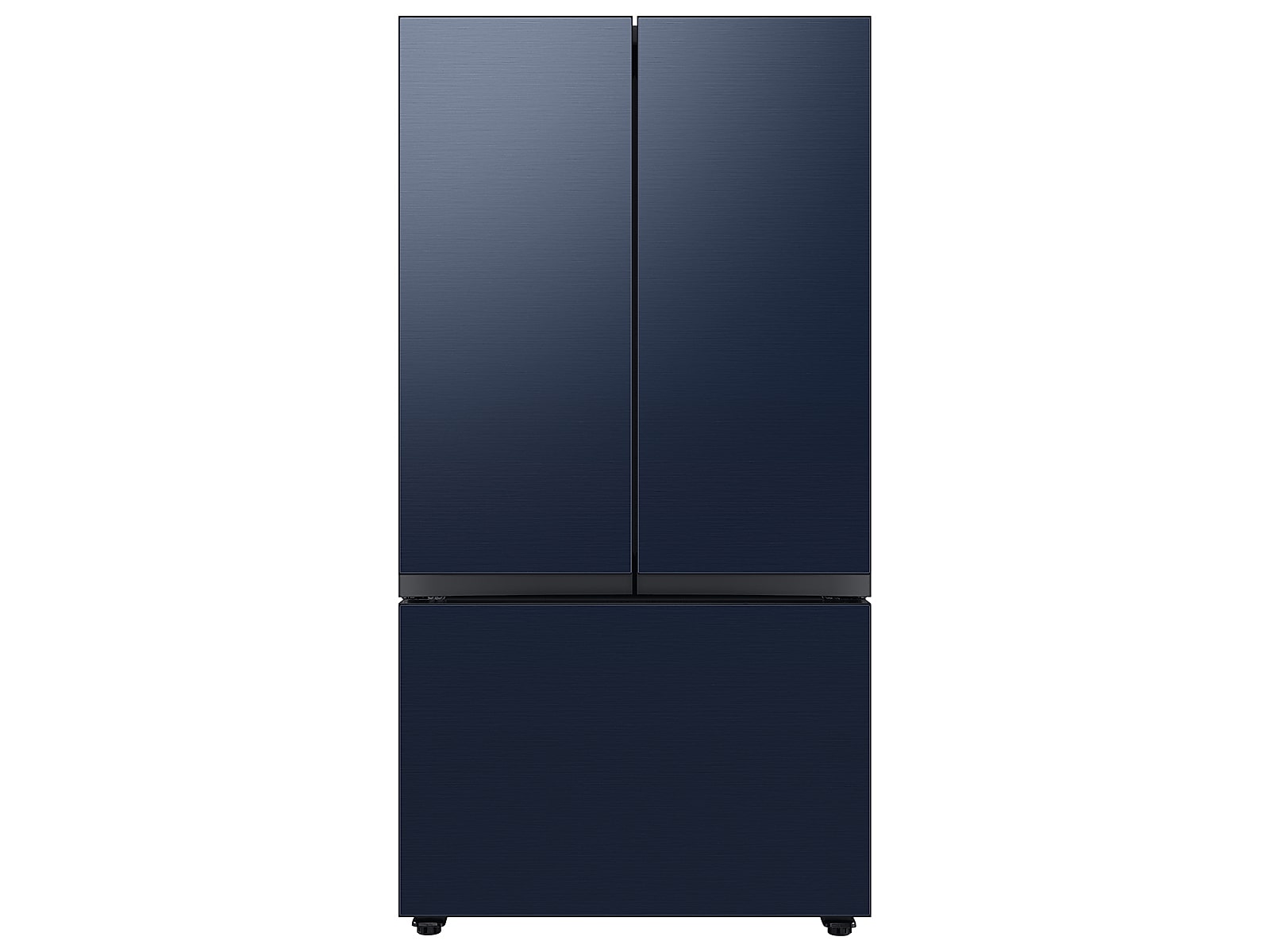 Samsung Bespoke 3-Door French Door Refrigerator in Stainless Steel (30 cu. ft.) with Beverage Center™ in Navy Steel(BNDL-1650310401997)