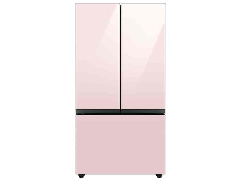 Bespoke 3-Door French Door Refrigerator (24 cu. ft.) with Beverage Center™ in Rose Pink Glass