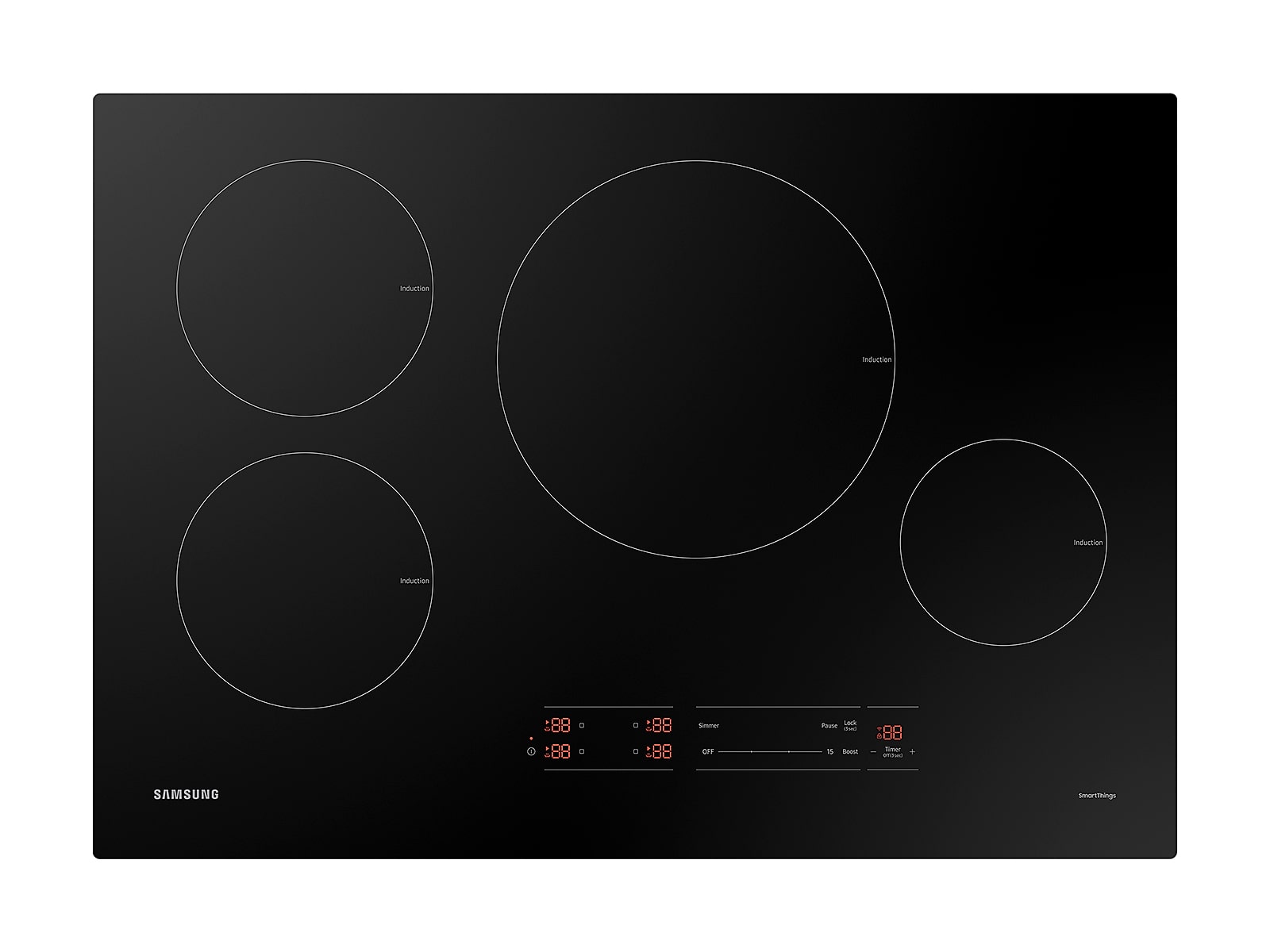 Samsung 30" Smart Induction Cooktop with Wi-Fi in Black(NZ30A3060UK/AA)