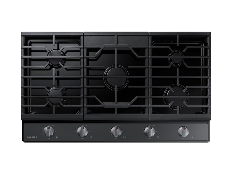 36&quot; Gas Cooktop in Black Stainless Steel