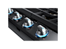 Thumbnail image of 30&quot; Smart Gas Cooktop with 22K BTU Dual Power Burner in Black Stainless Steel