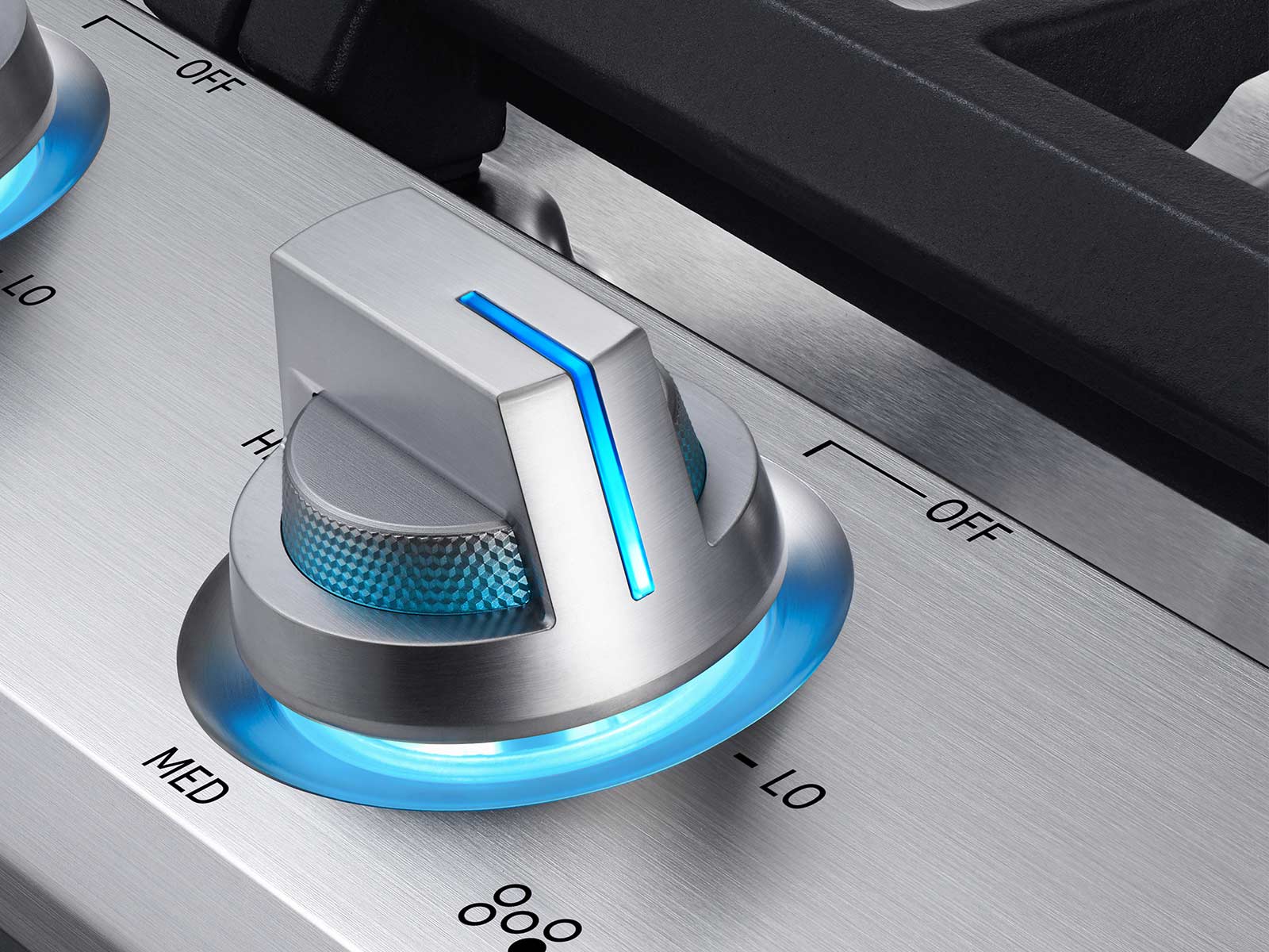 Thumbnail image of 30&quot; Chef Collection Gas Cooktop with 22K BTU Dual Power Burner in Stainless Steel