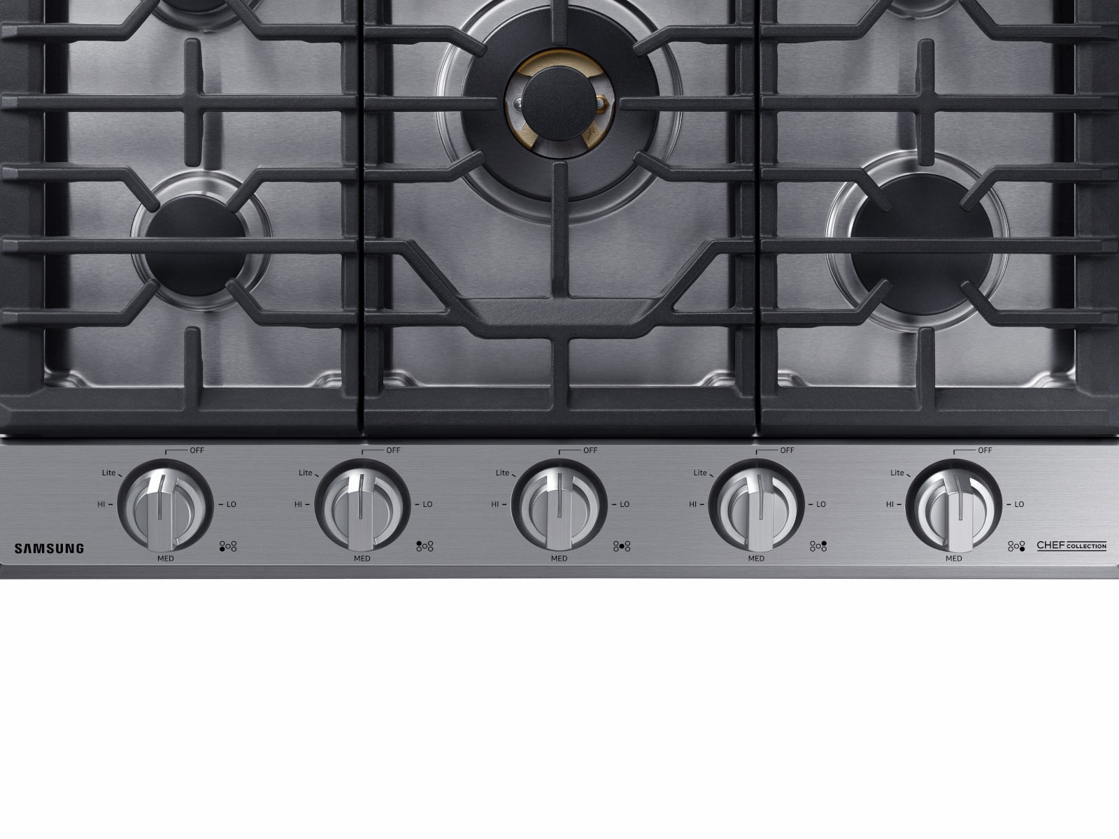 Thumbnail image of 30&quot; Chef Collection Gas Cooktop with 22K BTU Dual Power Burner in Stainless Steel