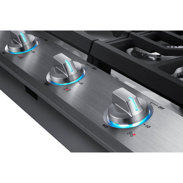 Thumbnail image of 36” Smart Gas Cooktop with Illuminated Knobs in Stainless Steel