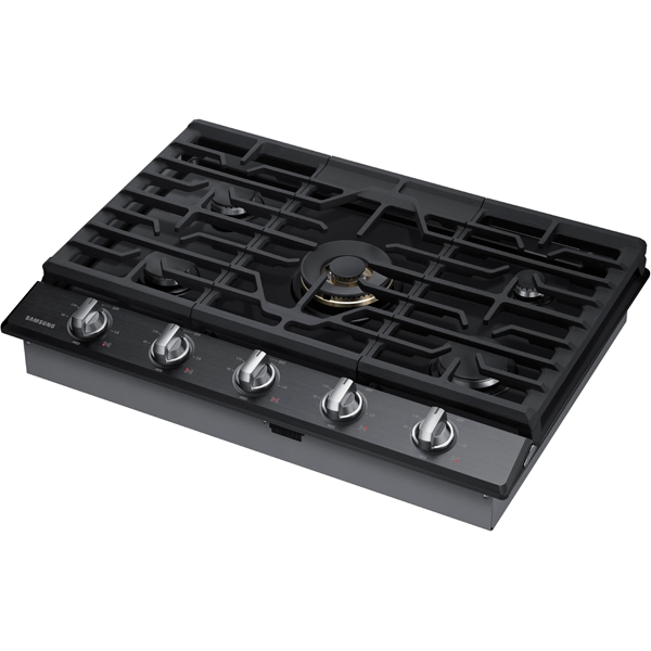 Thumbnail image of 36&quot; Smart Gas Cooktop with 22K BTU Dual Power Burner in Black Stainless Steel