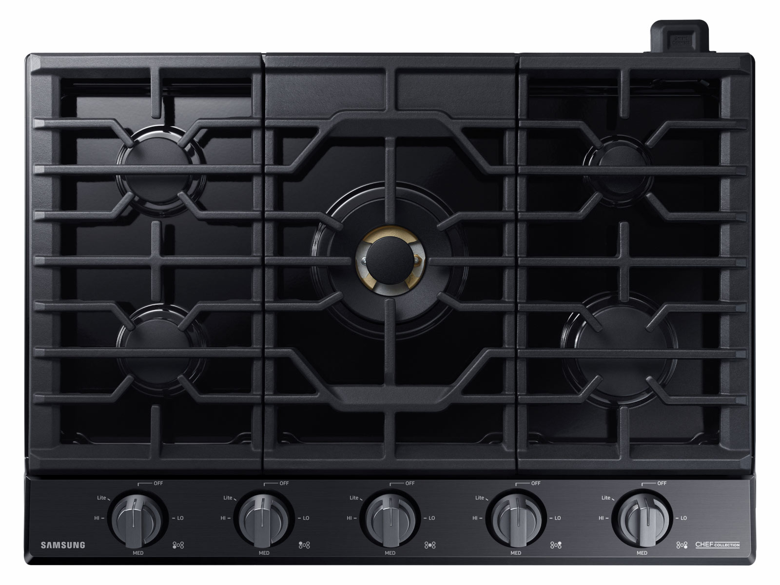36 inch Chef Collection Gas Cooktop with 22K BTU Dual Power Burner 