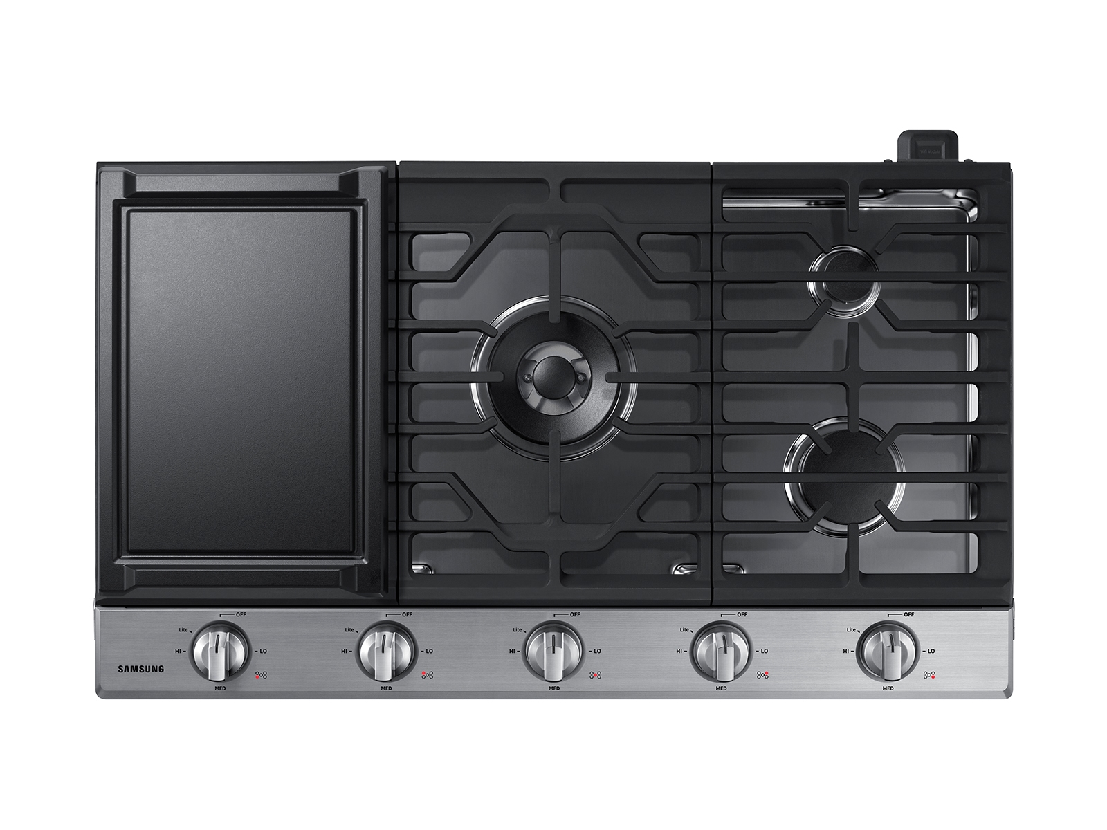 Thumbnail image of 36&quot; Smart Gas Cooktop with Illuminated Knobs in Stainless Steel