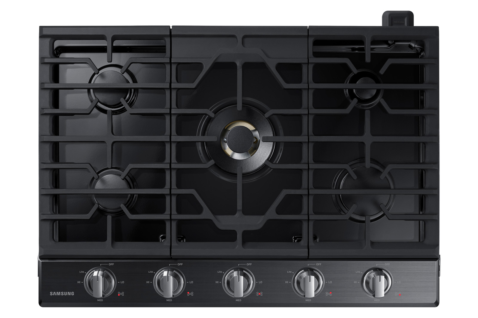 Thumbnail image of 30” Smart Gas Cooktop with 22K BTU Dual Power Burner in Black Stainless Steel