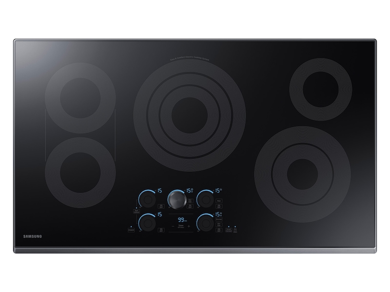 36&quot; Smart Electric Cooktop with Sync Elements in Black Stainless Steel