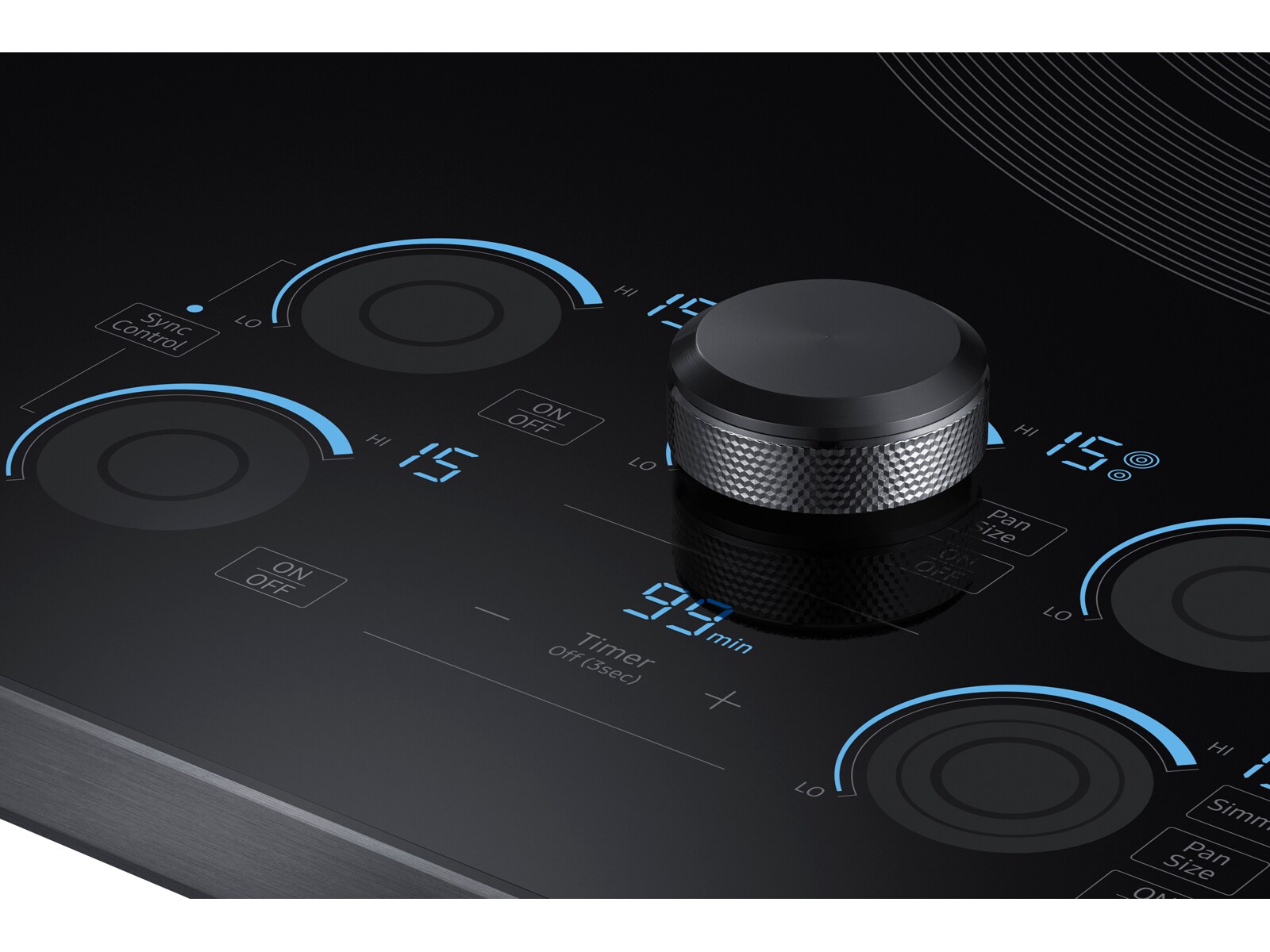 Thumbnail image of 36&quot; Smart Electric Cooktop with Sync Elements in Black Stainless Steel
