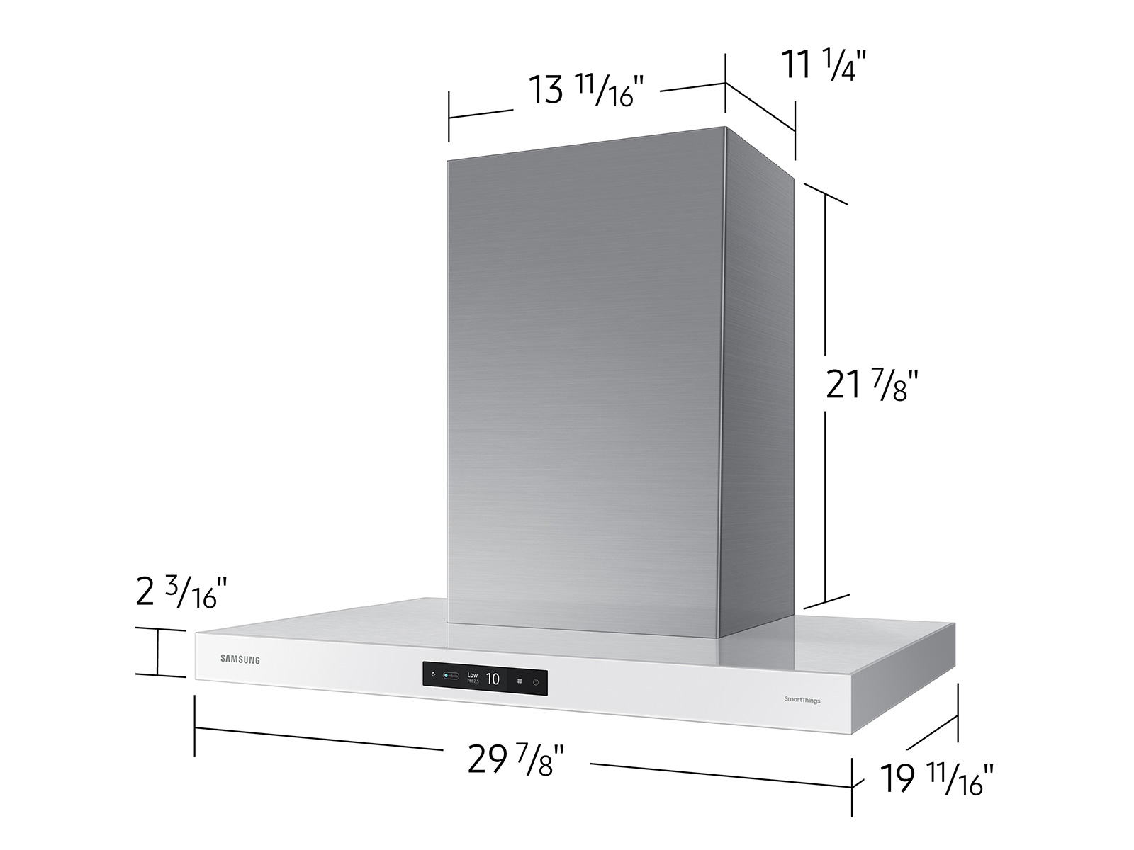 Thumbnail image of 30” Bespoke Smart Wall Mount Hood with LCD Display in Clean White