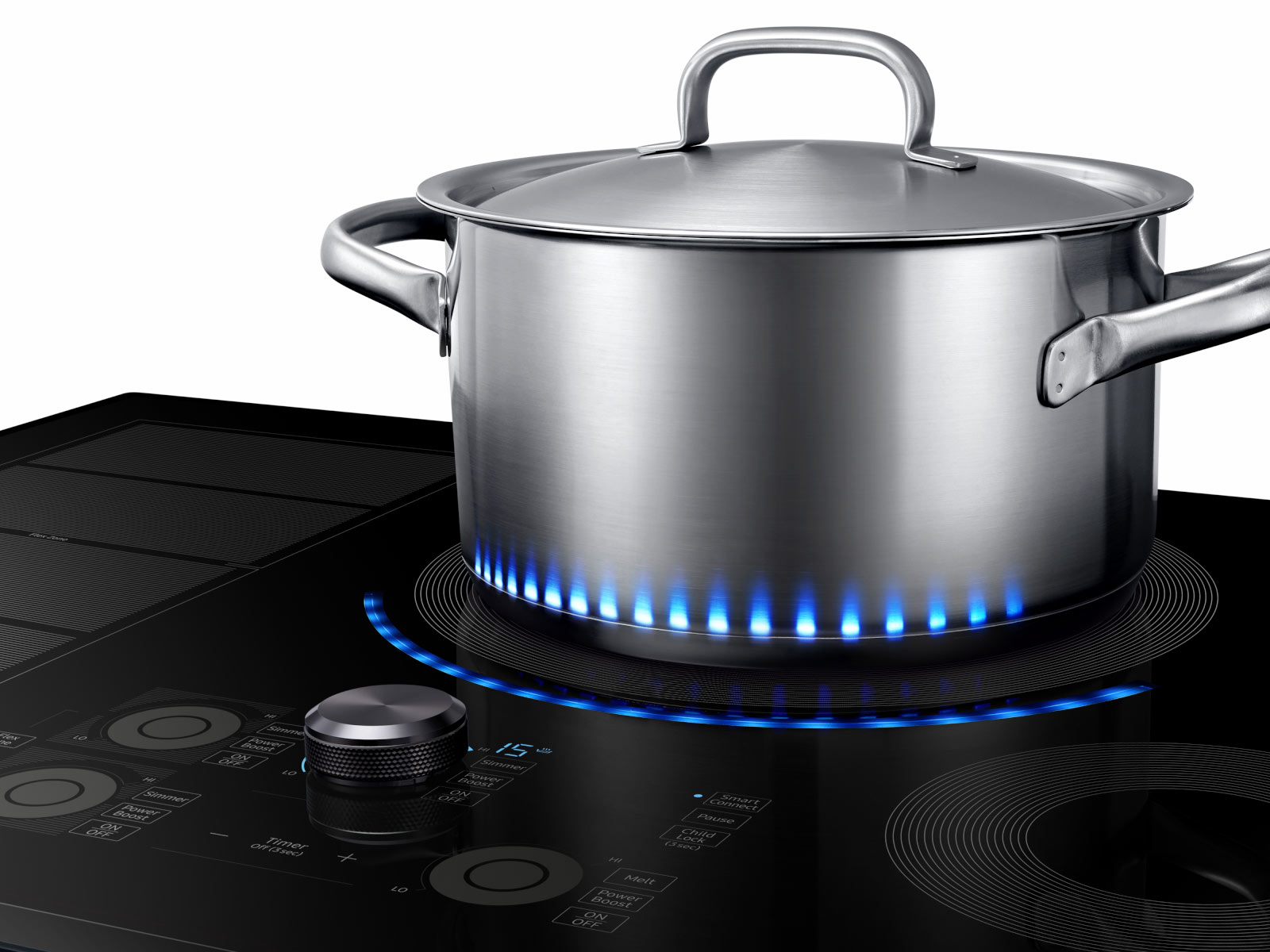 Samsung 30 Induction Cooktop with WiFi and Virtual Flame Black