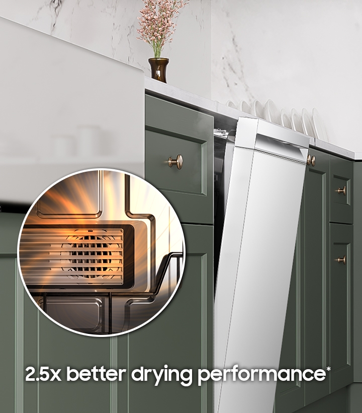 Samsung Bespoke 38 dBA Dishwasher with Smart Dry with Auto Release Door