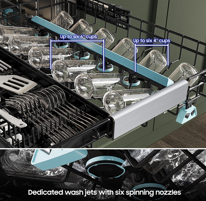 Samsung Bespoke 38 dBA Dishwasher with Third Rack Washing System