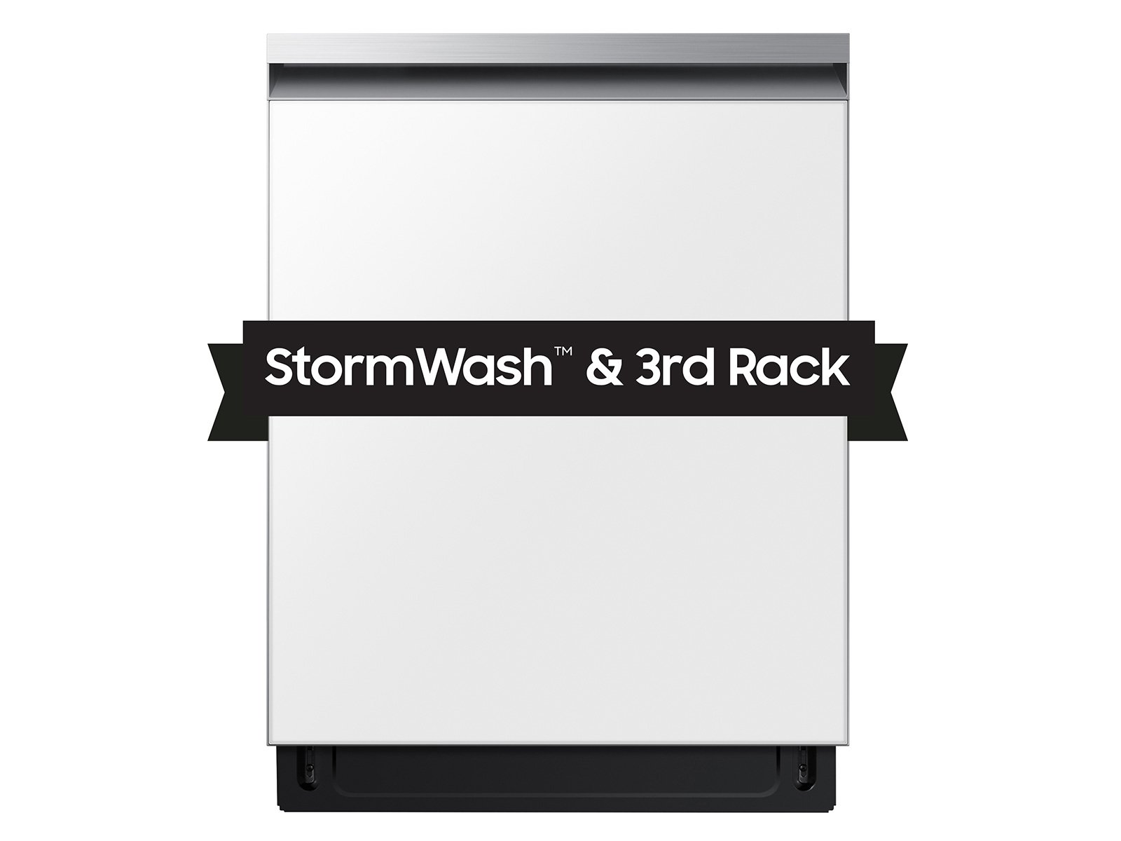 Photos - Integrated Dishwasher Samsung Bespoke AutoRelease Smart 46dBA Dishwasher with StormWash™ in Whit 
