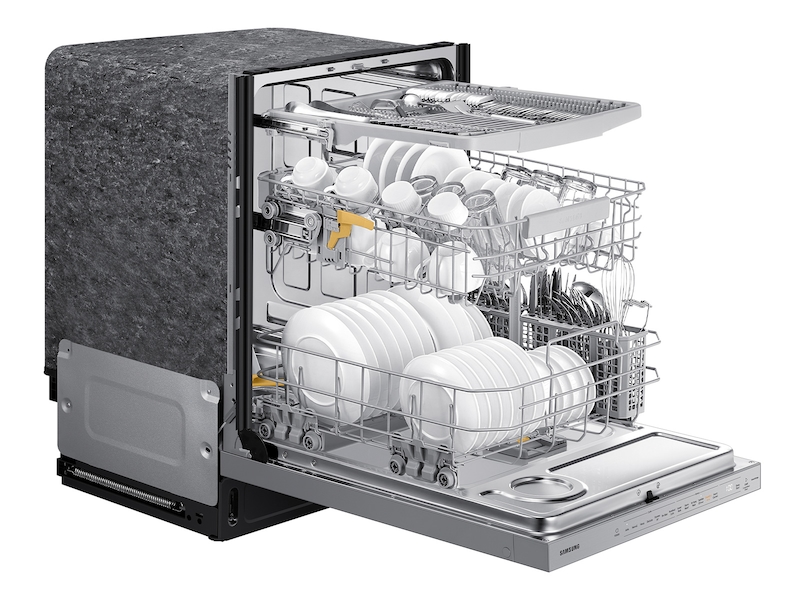 Bespoke AutoRelease Smart 42dBA Dishwasher with StormWash+&trade; and Smart Dry in White Glass