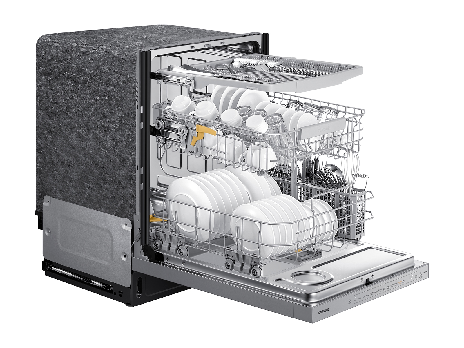 Thumbnail image of Bespoke Smart 42dBA Dishwasher with StormWash+™ and Smart Dry in Fingerprint Resistant Navy Steel