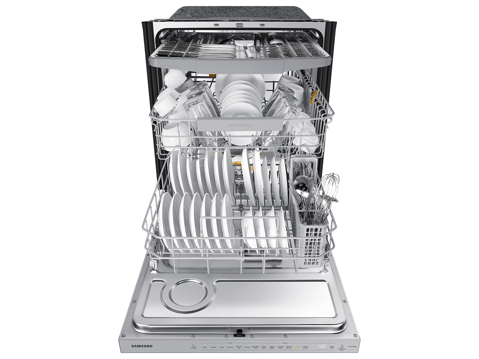 Thumbnail image of Bespoke Smart 42dBA Dishwasher with StormWash+™ and Smart Dry in Fingerprint Resistant Navy Steel