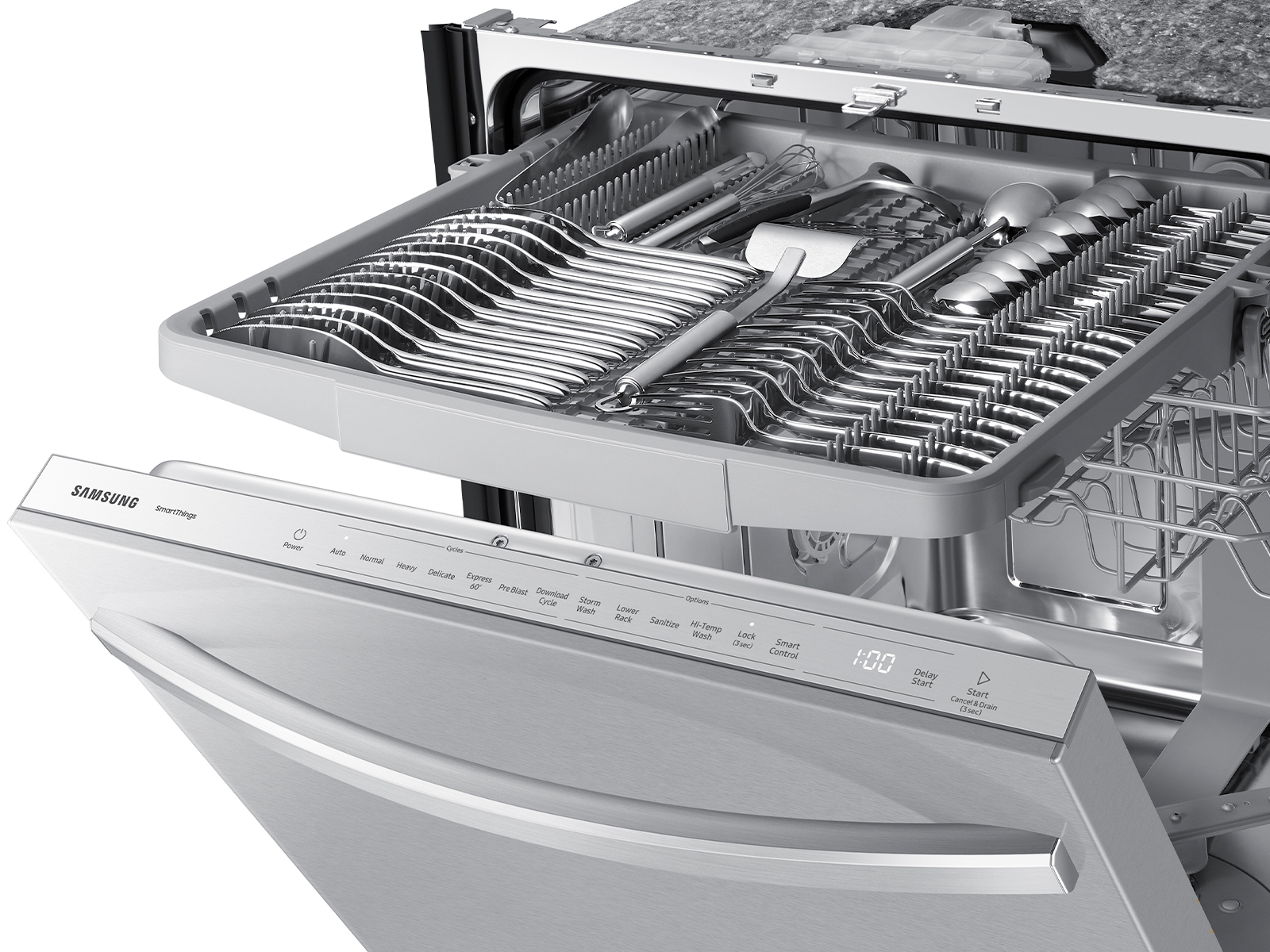 Smart 46 dBA Dishwasher with StormWash™ in Fingerprint Resistant Stainless  Steel