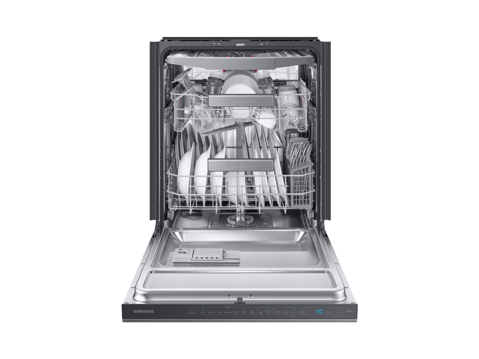 Linear Wash 39 dBA Dishwasher in Black Stainless Steel Dishwasher