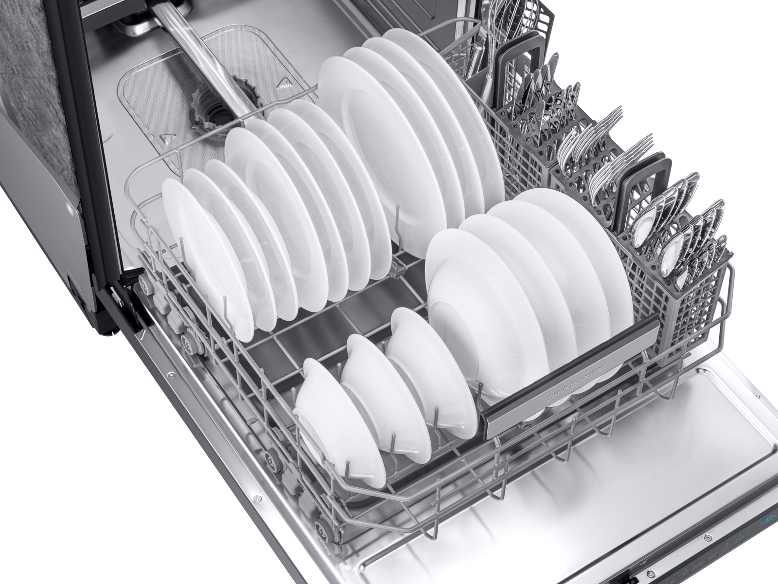 DW80R9950US/AA, Smart Linear Wash 39dBA Dishwasher in Stainless Steel