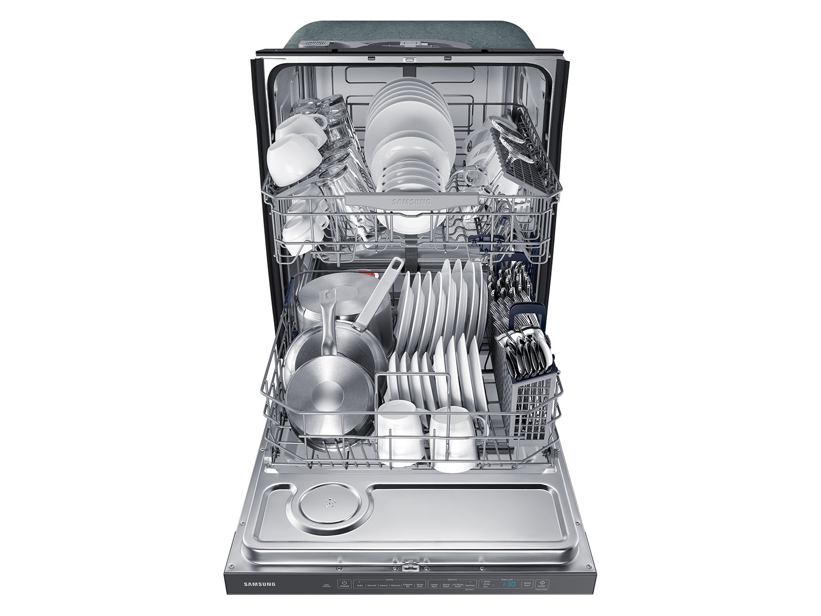 Samsung DW80M9550UG 24 Black Stainless Fully Integrated Dishwasher #117733