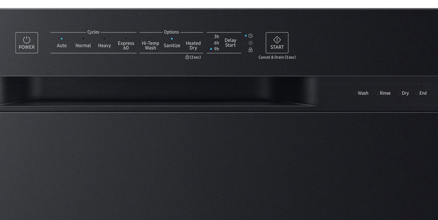 Samsung 18 Compact Top Control Built-in Dishwasher with Stainless Steel  Tub, 46 dBA Stainless Steel DW50T6060US/AA - Best Buy