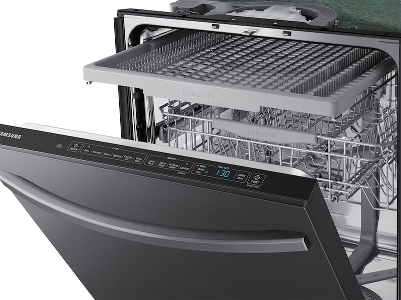 StormWash™ 48 dBA Dishwasher in Black Stainless Steel Dishwasher Samsung Stormwash 48 Dba Dishwasher In Black Stainless Steel