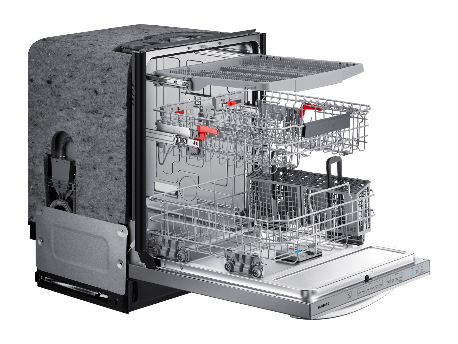 Samsung StormWash 24 Top Control Built-In Dishwasher with AutoRelease Dry,  3rd Rack, 48 dBA Stainless Steel DW80R5060US/AA - Best Buy
