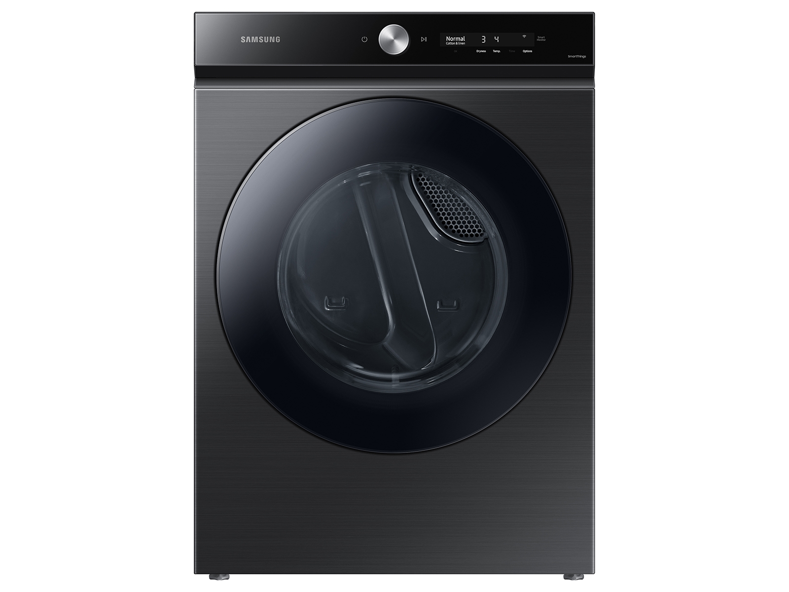 Samsung Bespoke 7.6 cu. ft. Ultra Capacity Gas Dryer with Super Speed Dry and AI Smart Dial in Brushed Black(DVG53BB8700VA3)