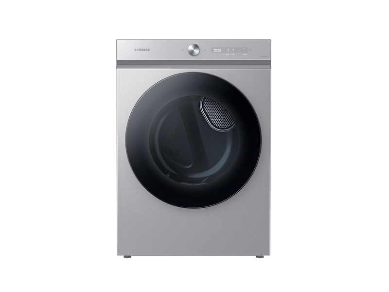 Bespoke 7.6 cu. ft. Ultra Capacity Gas Dryer with Super Speed Dry and AI Smart Dial in Silver Steel