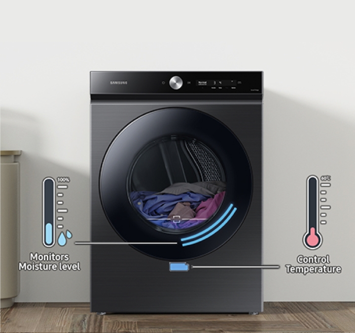 Black Electric Dryer 8700 | Bespoke | Samsung US