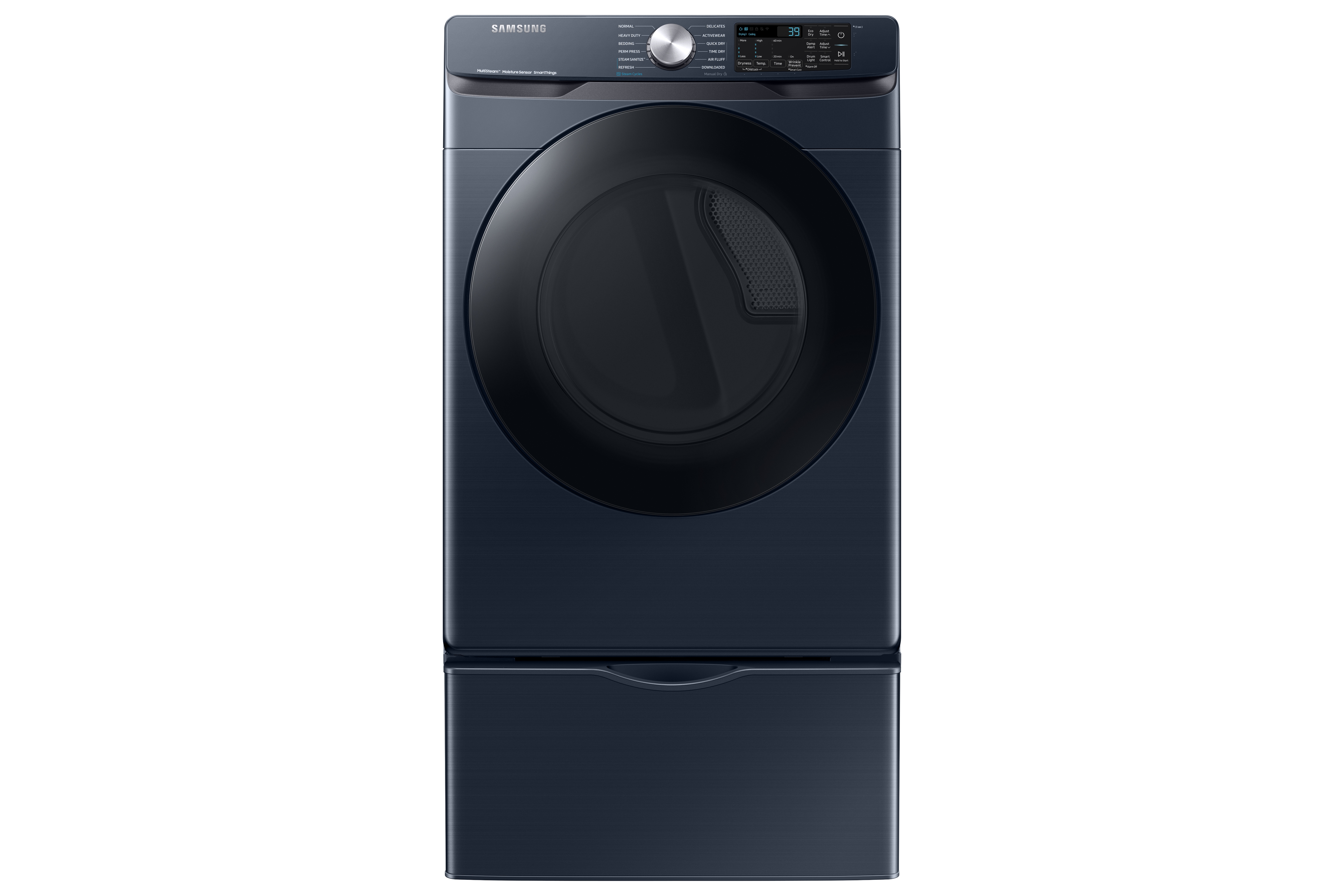7.5 cu. ft. Smart Electric Dryer with Steam Sanitize+ in Brushed Navy