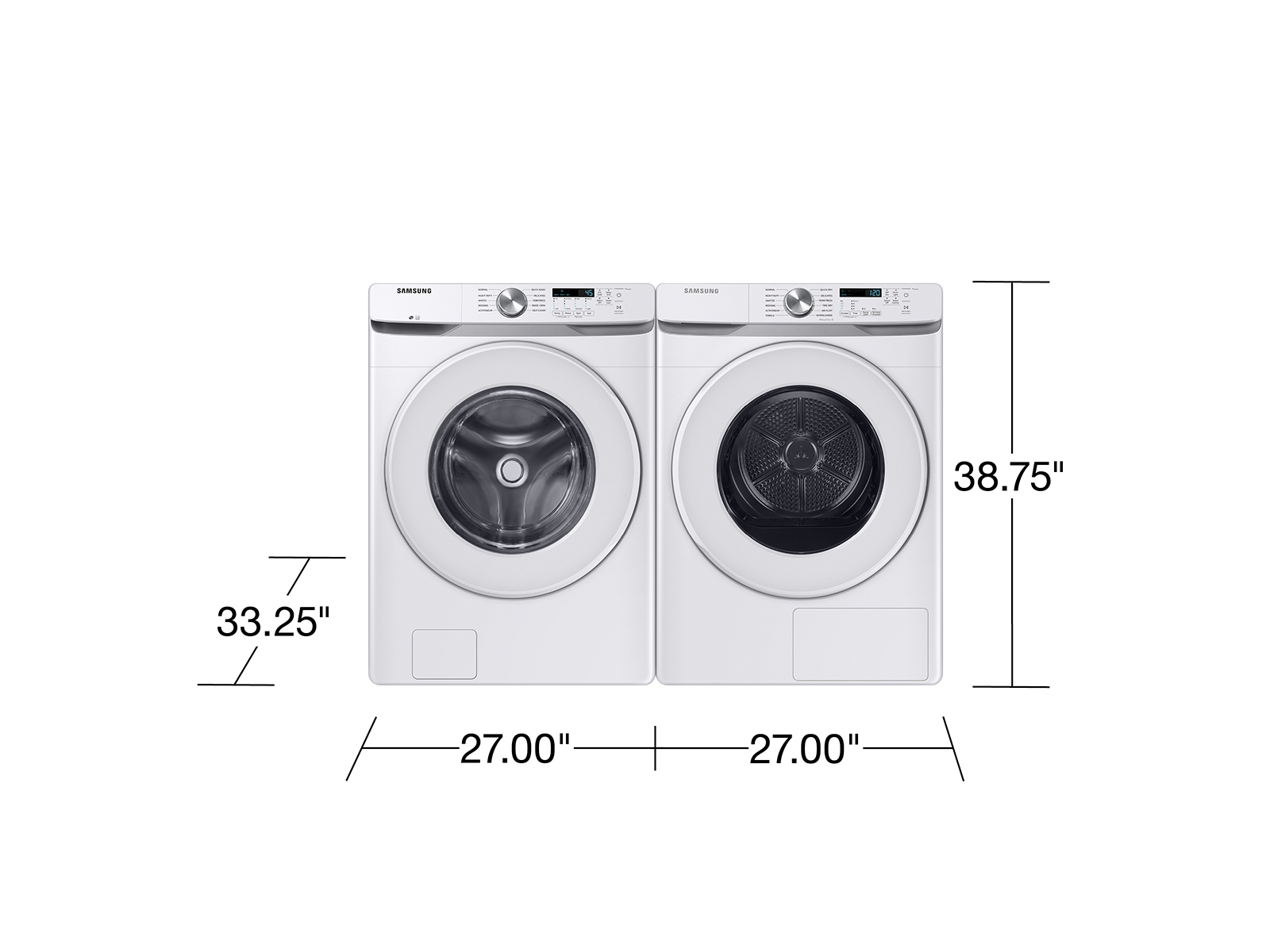 Thumbnail image of 7.5 cu. ft. Large Capacity Ventless Hybrid Heat Pump Dryer with Wi-Fi in White