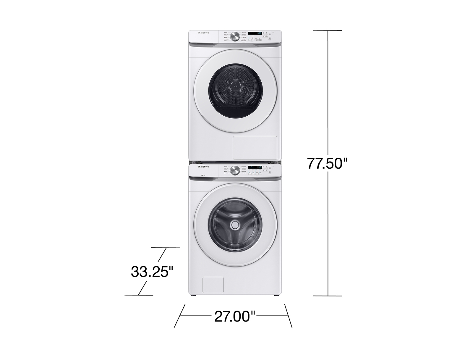 Thumbnail image of 7.5 cu. ft. Large Capacity Ventless Hybrid Heat Pump Dryer with Wi-Fi in White