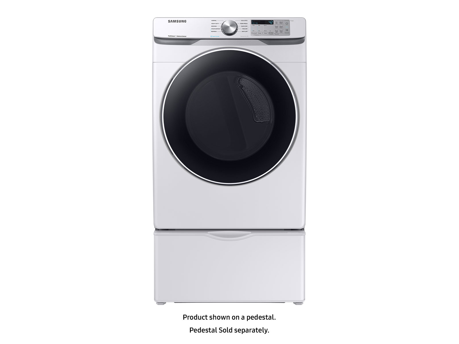 7.5 cu. ft. Secadora eléctrica con desinfectante secadores blancos DVE45T6200W/A3 | Samsung EE.UU