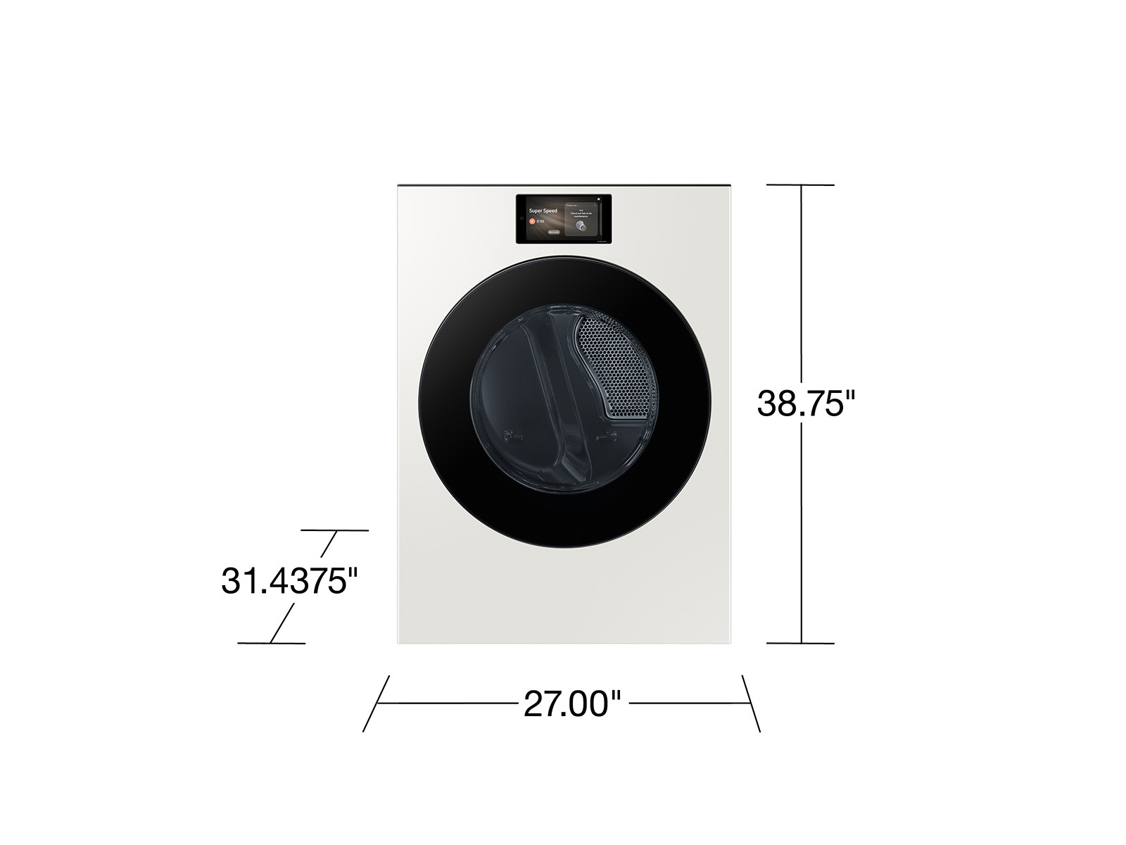 Thumbnail image of 7.6 cu. ft. Bespoke AI Ultra Capacity Front Load Electric Dryer with AI Home and AI OptiDry+ in Ivory